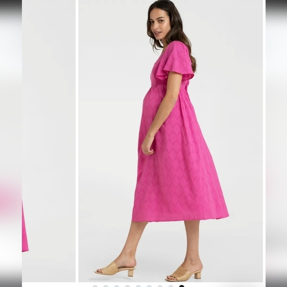 Seraphine Dresses & Skirts - Serophine Women's Cotton Broderie Maternity and Nursing Dress sz 2